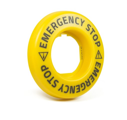 Accessory 24V AC/DC Flash Blinking (EMERGENCY-EMERGENCY) Marked Legend Plate with LED